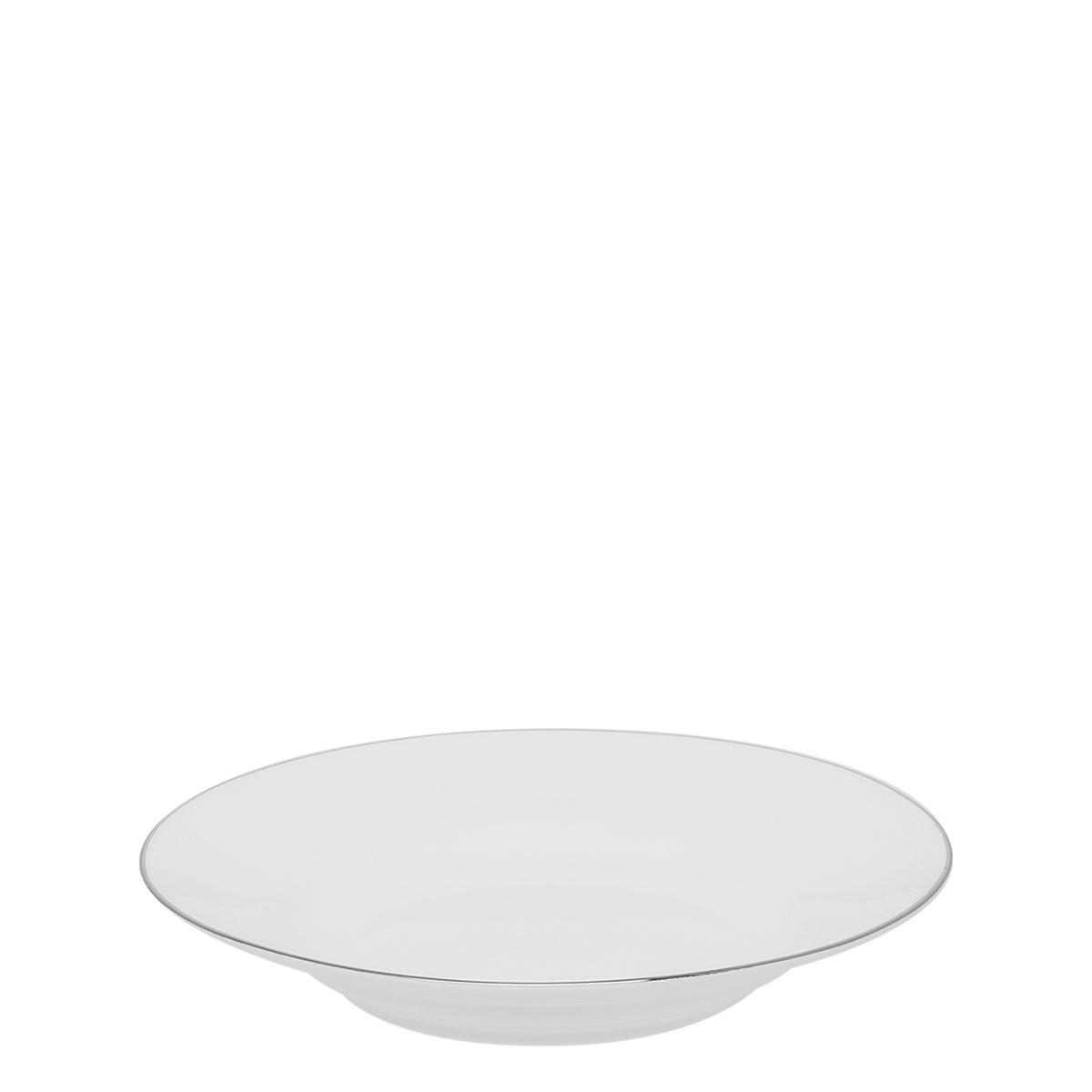 Globok krožnik 23 cm s platinastim robom - Premium Platinum Line
