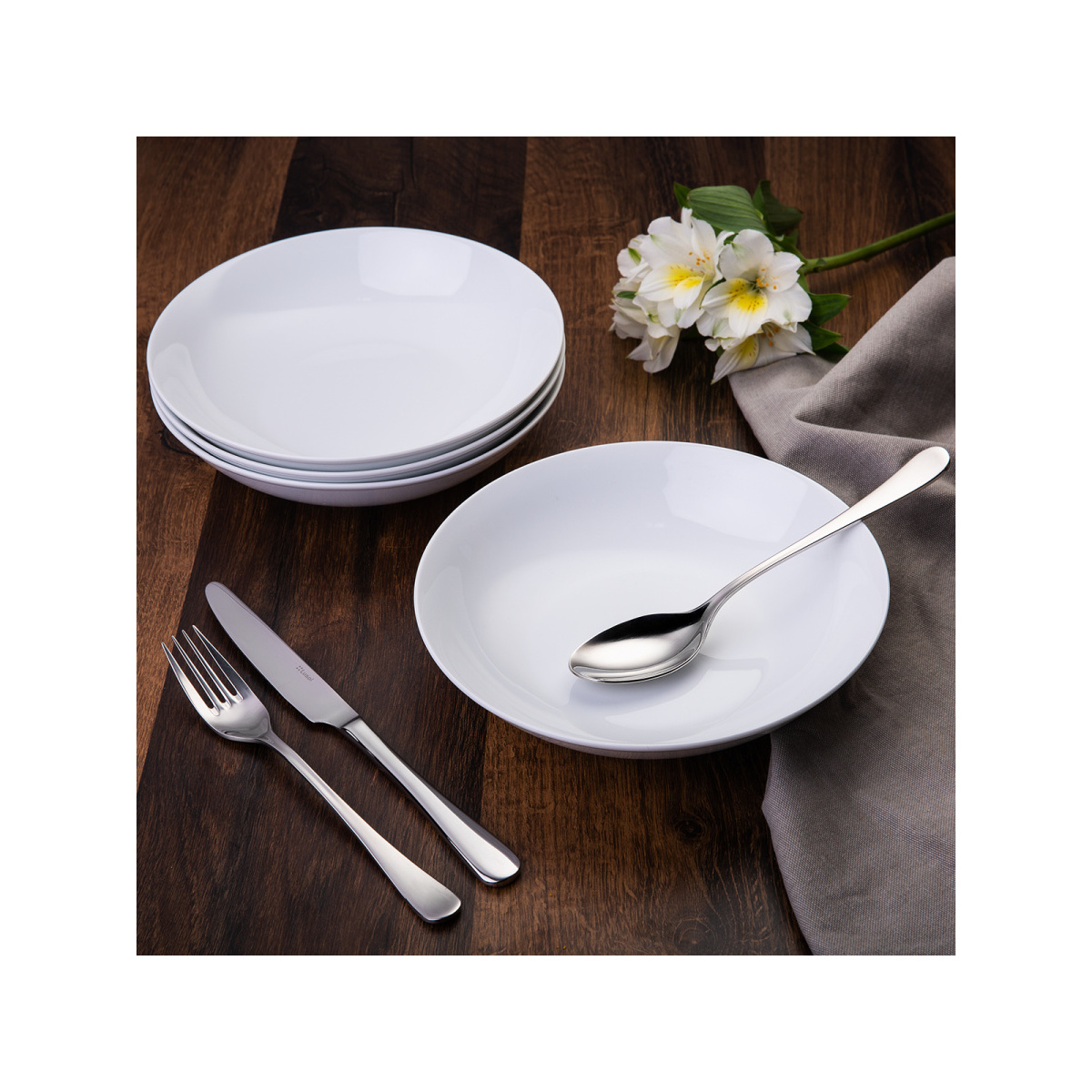 Globok krožnik coupe 20,5 cm komplet 4 kosov - Basic