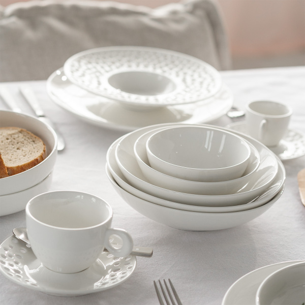 Skleda Flowl Atelier bela ø 21,5 cm - Gaya