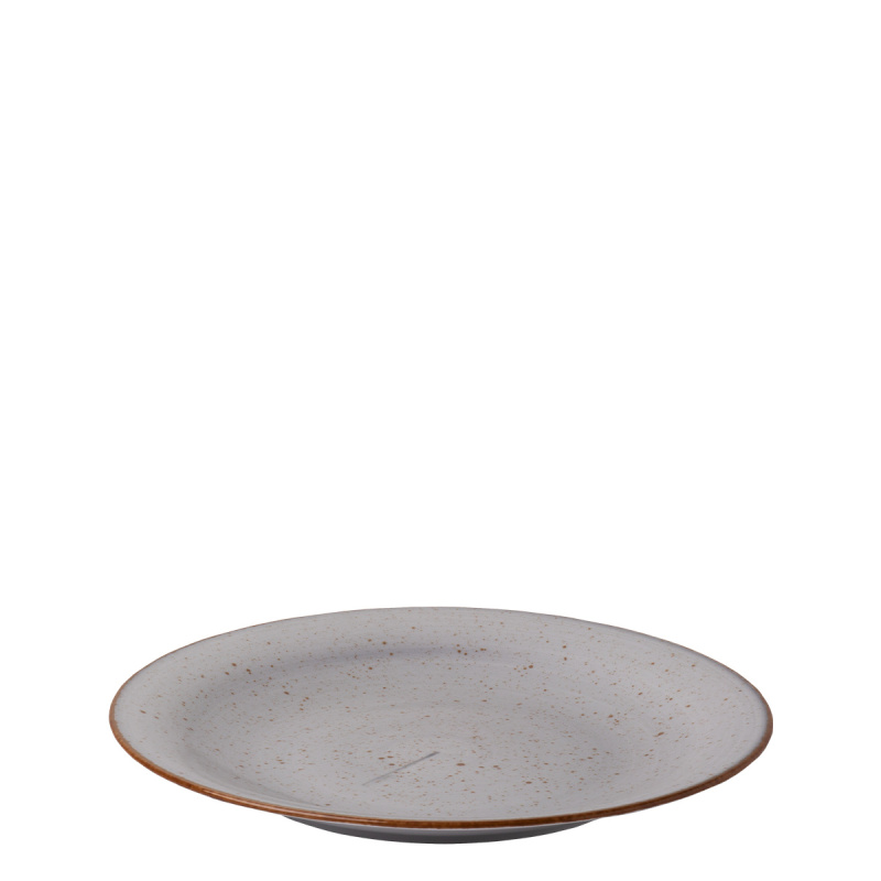 Krožnik plitek 25 cm siv - Hotel Inn Chic barven
