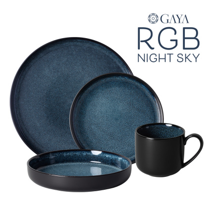 Porcelanasti set 16 kosov - Gaya RGB Night Sky Lunasol