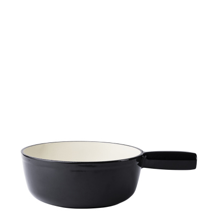 Litoželezni lonec za fondue emajliran črn ø 22 cm - Jupiter Lunasol