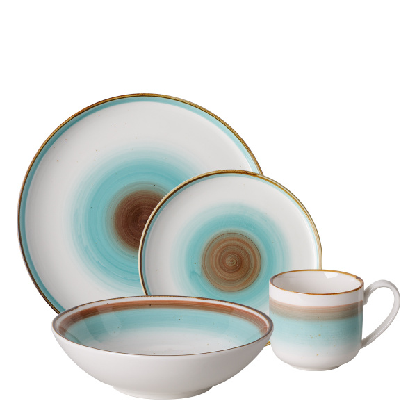 Porcelanasti komplet 16 kosov - Gaya RGB Rustico Lunasol