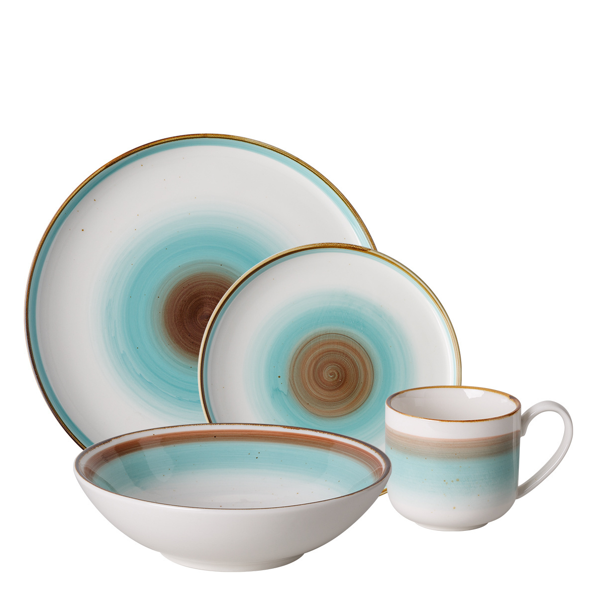 Porcelanasti komplet 16 kosov - Gaya RGB Rustico Lunasol
