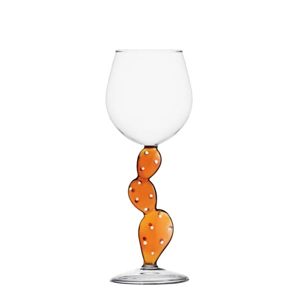 Kozarec za vino kaktus oranžen - Ichendorf