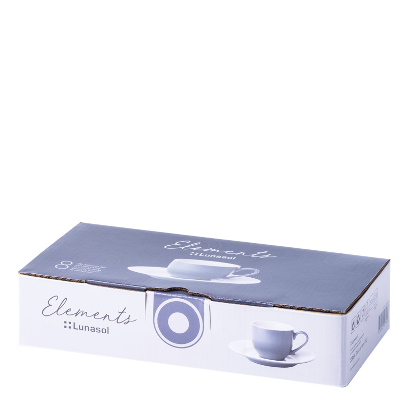 Set za mokko 8 kosov 90 ml – Elements East grey