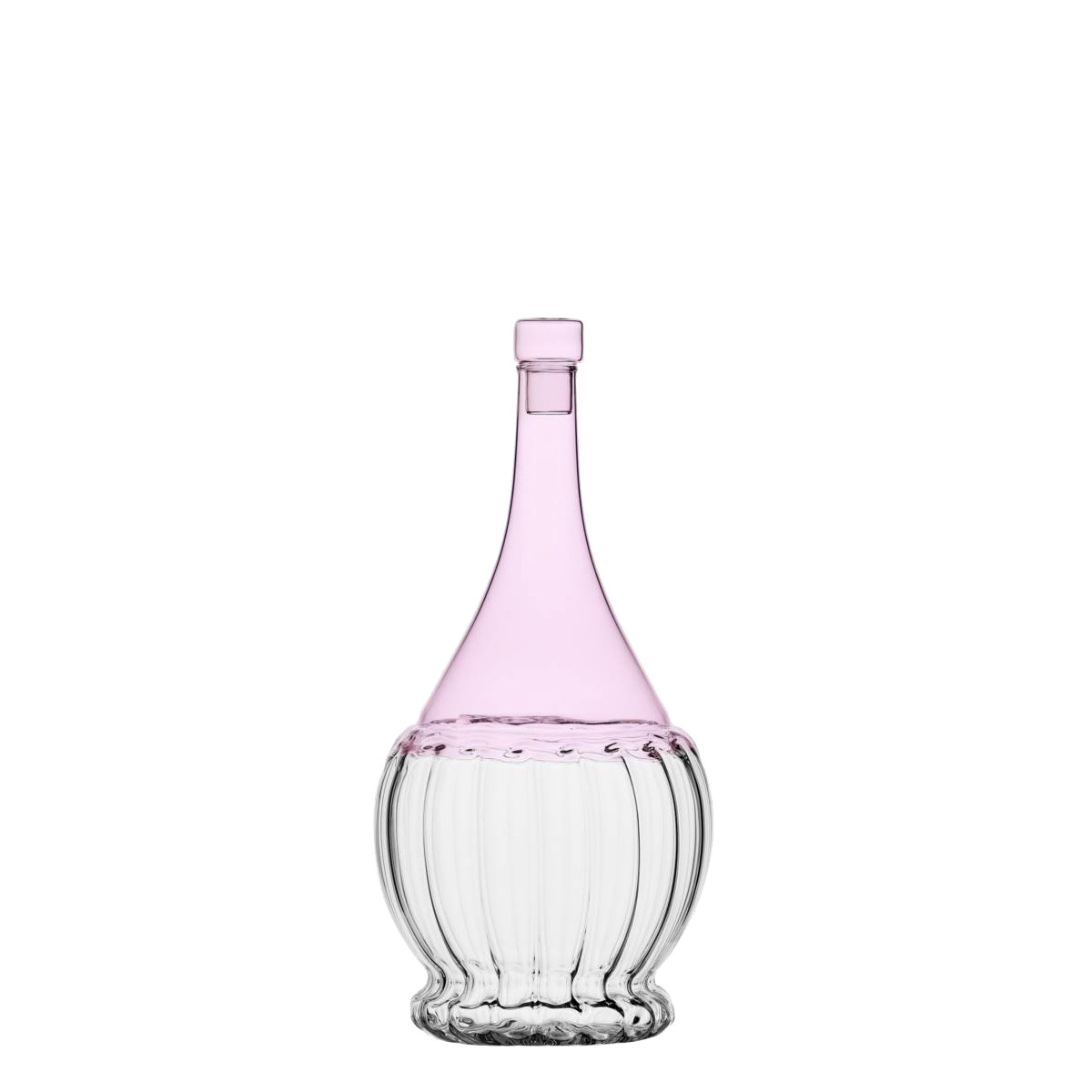 Steklenica z zamaškom roza/prozorna 1,1 l - Ichendorf