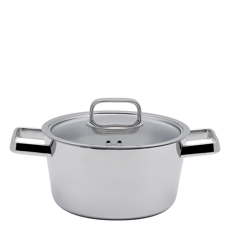Lonec Merkur Luxus s stekleno pokrovko 4,9 l Platinum Lunasol