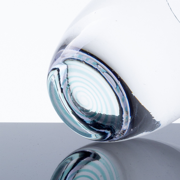 Kozarci tumbler 460 ml s turkiznim spiralnim dnom 6 kosov - Optima Glas Lunasol