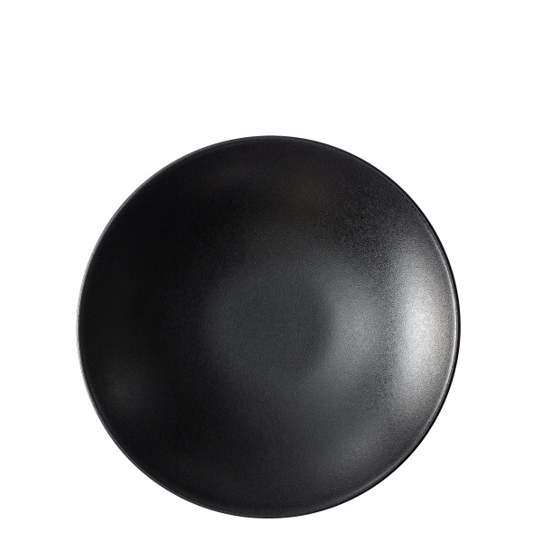Globok krožnik 21,5 cm 4 kosi - Basic črn mat