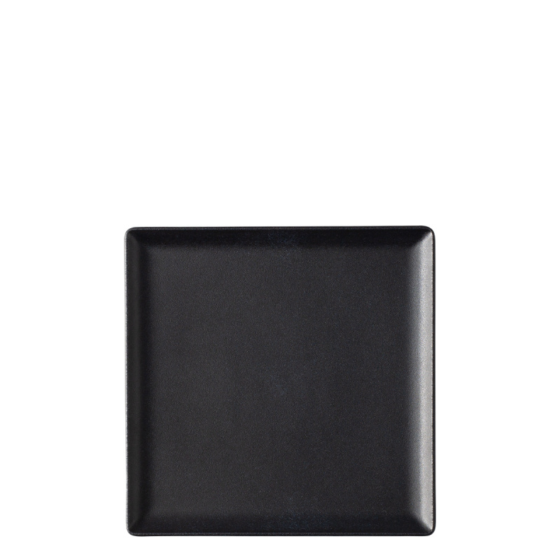 Postrežni krožnik 17 x 17 cm - Basic black mat