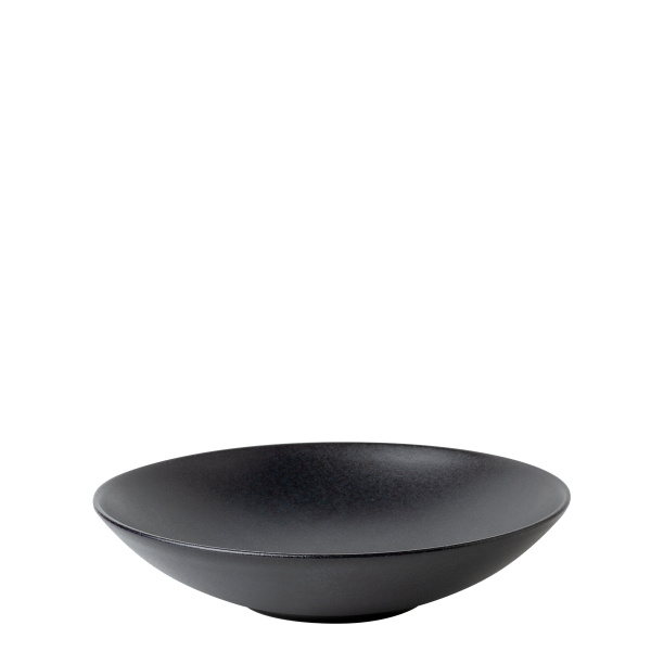 Globok krožnik 21,5 cm 4 kosi - Basic črn mat
