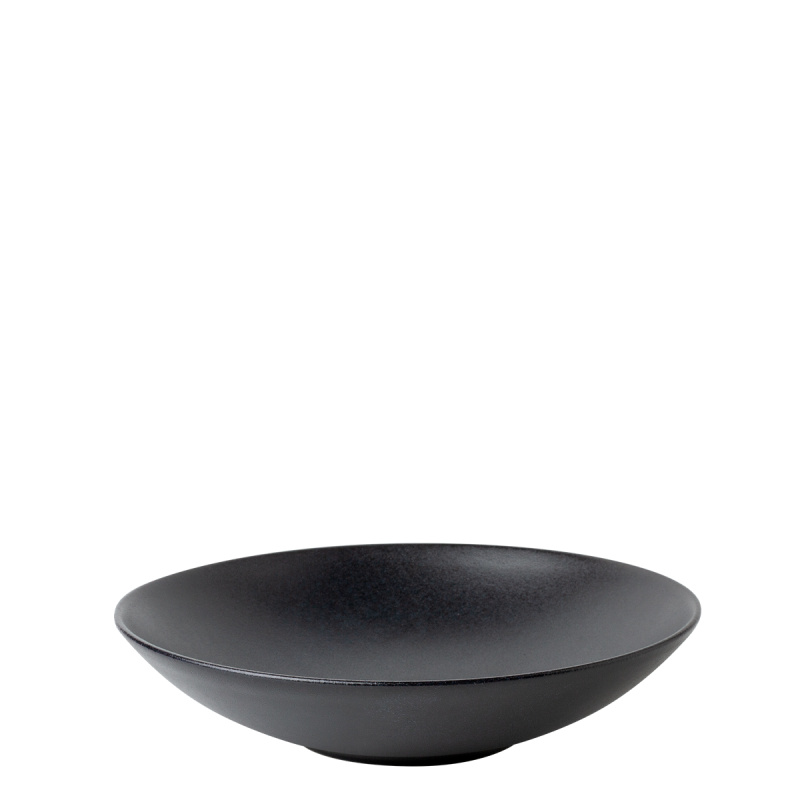 Globok krožnik 21,5 cm 4 kosi - Basic črn mat
