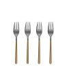 Set 4 vilic za sladico — Porto PVD temni titan / zlato peskano
