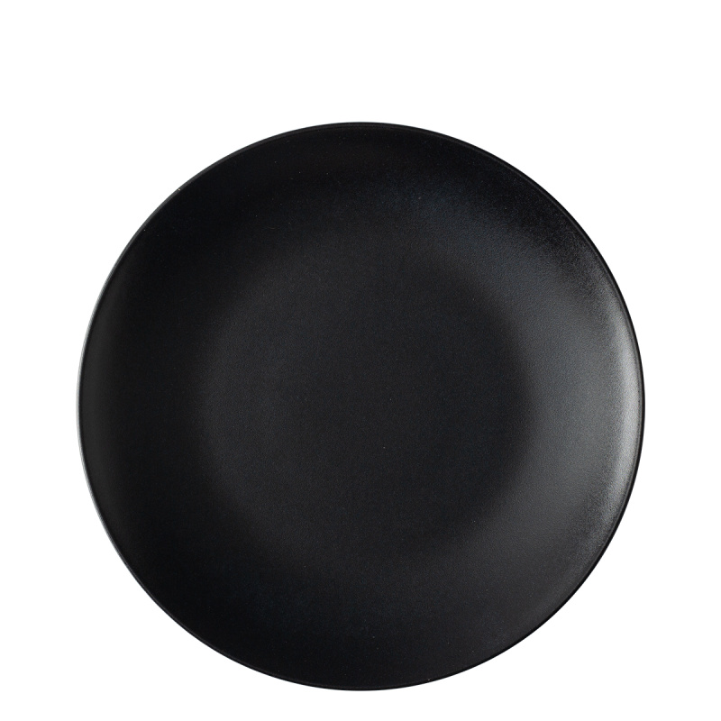 Plitev krožnik 24 cm 4 kosi - Basic črn mat