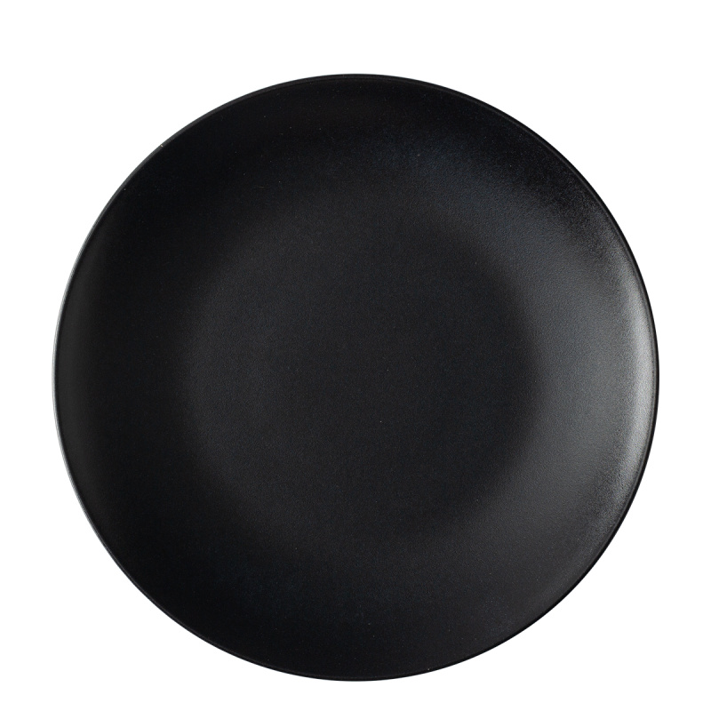 Plitev krožnik 27 cm 4 kosi - Basic črn mat