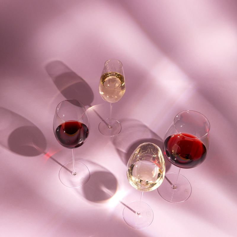 Kozarci za Cabernet / Alibernet 650 ml set 2 kos - FLOW Glas Platinum Line
