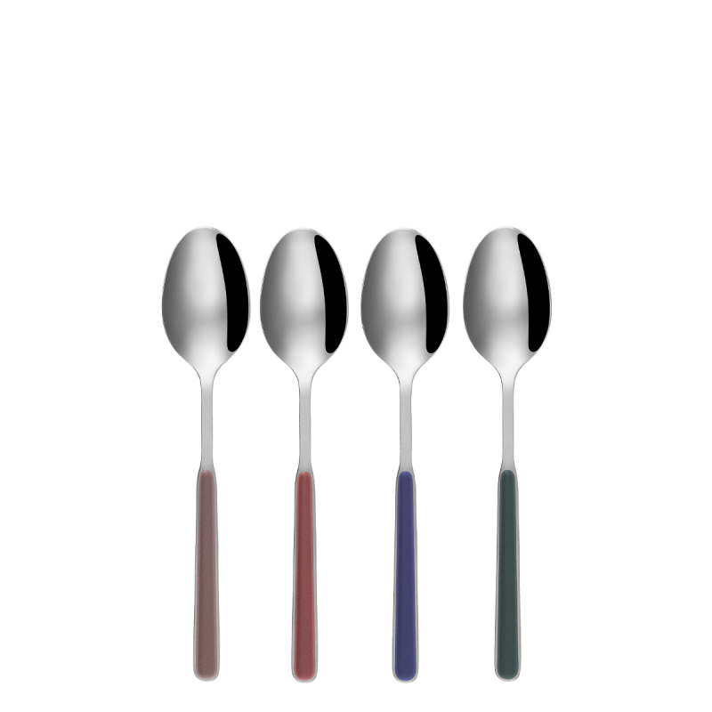 Komplet žličk za müsli/sladice 4 kosi - RGB mix