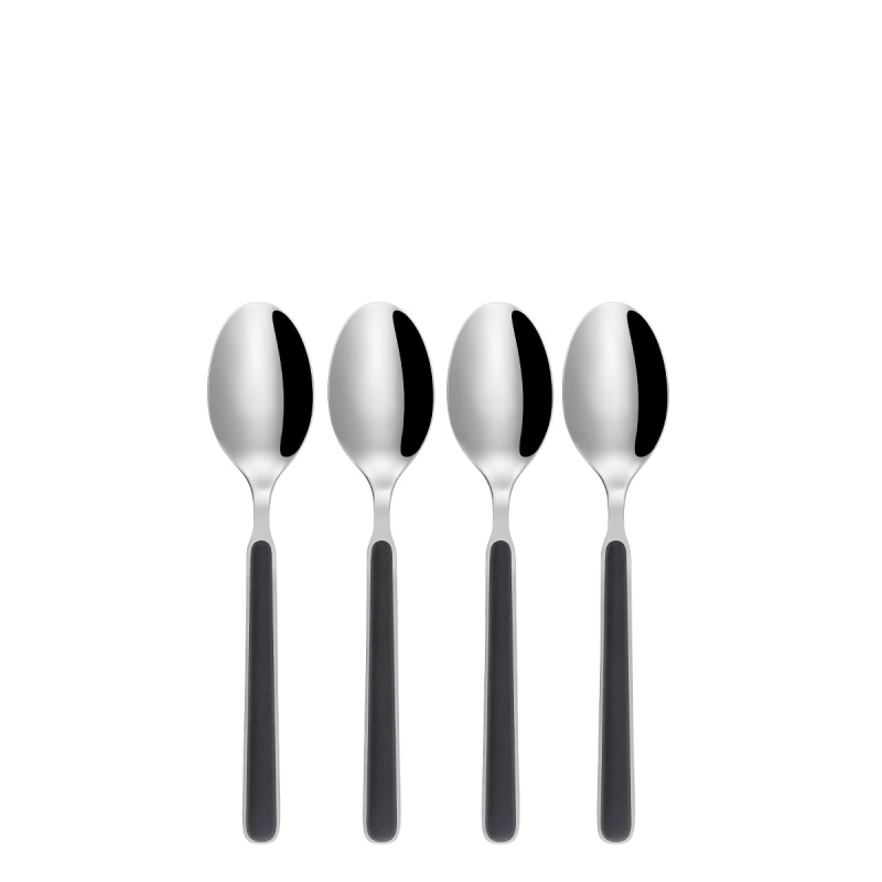 Set 4 žličk za kavo - Gallery črne