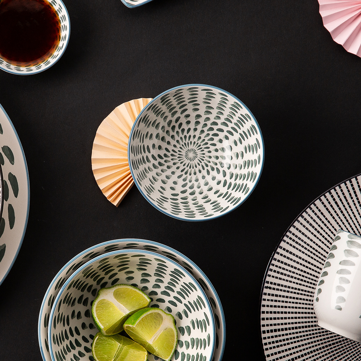 Porcelanasti set 24 kosov – Elements Asia Water