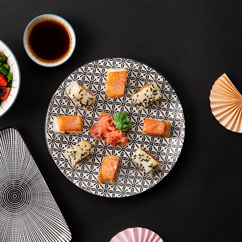 Porcelanasti set 24 kosov – Elements Asia Wood