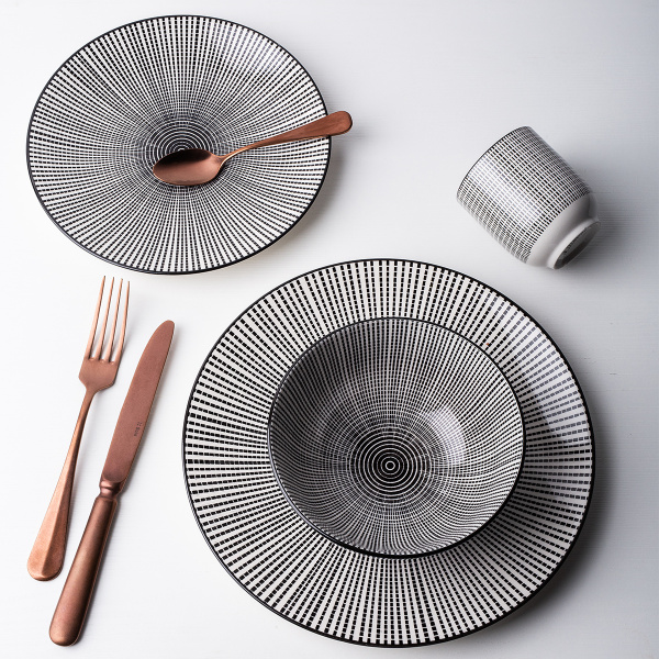 Porcelanasti set 24 kosov – Elements Asia Fire
