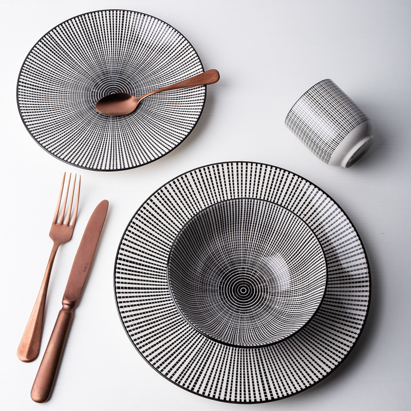 Porcelanasti set 24 kosov – Elements Asia Fire