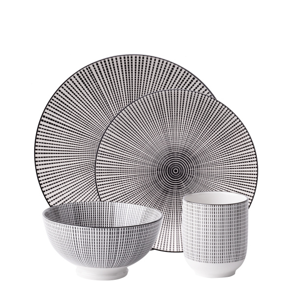 Porcelanasti set 24 kosov – Elements Asia Fire