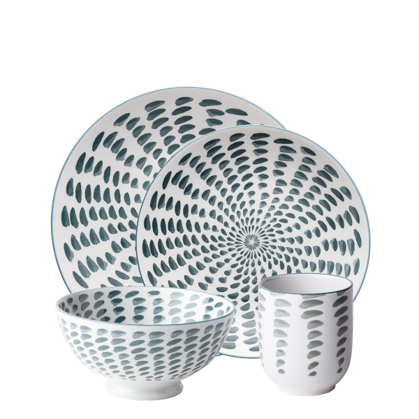 Porcelanasti set 24 kosov – Elements Asia Water