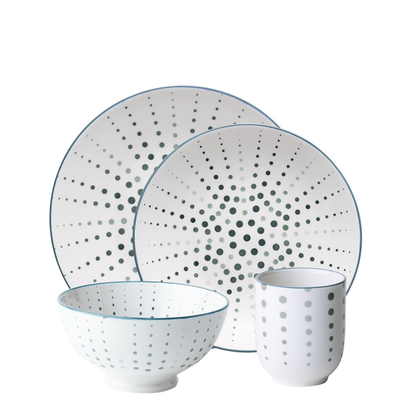 Porcelanasti set 24 kosov – Elements Asia Earth