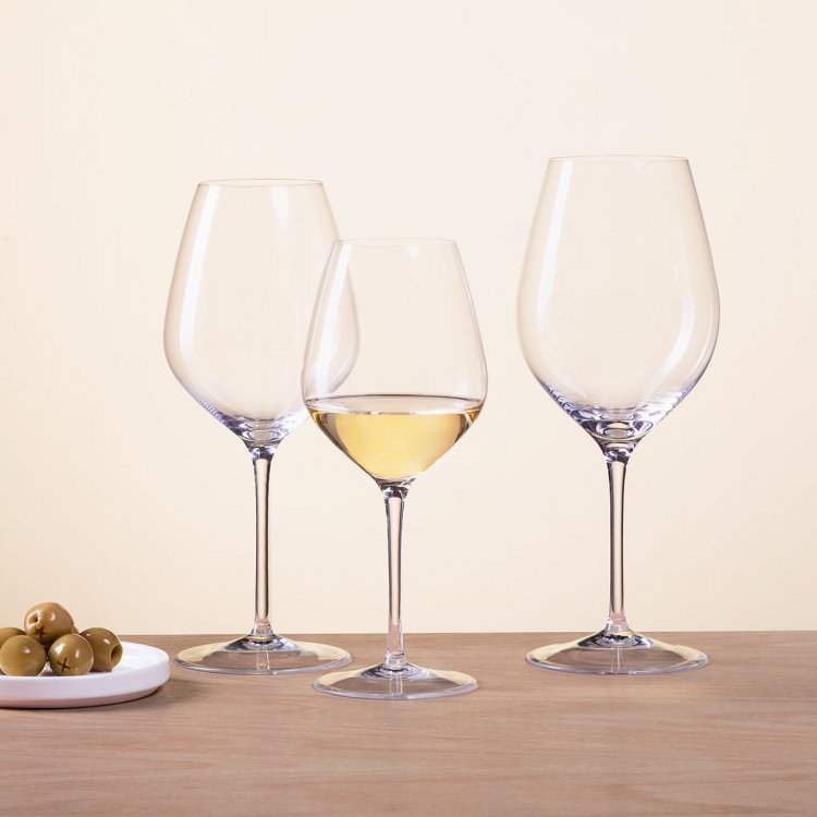 Kozarci za belo vino 430 ml set 6 kosov - Optima Glas Lunasol