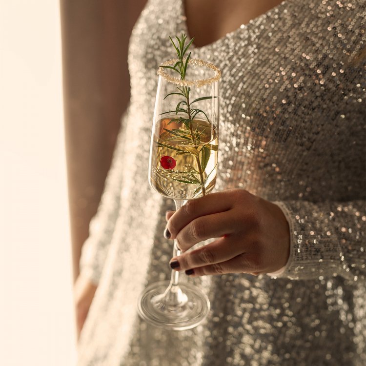 Kozarci za šampanjec 250 ml set 4 ks - 21st Glas Lunasol META Glass