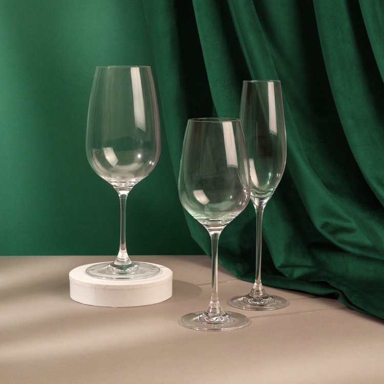 Začetni komplet skodelic za gospodinjstvo 18 kosov – Premium Glas Crystal