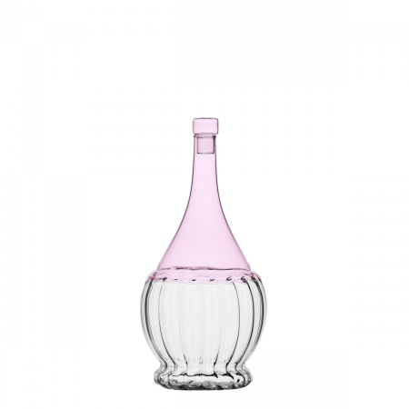 Steklenica s pokrovčkom roza/prozorna 1,1 l - Ichendorf