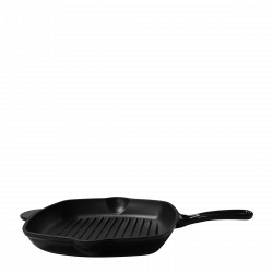 Črna emajlirana litoželezna ponev za žar, 27 x 27 cm - Jupiter Lunasol