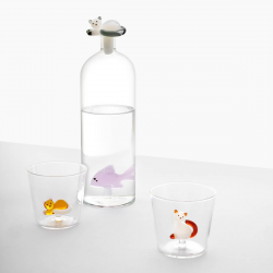 Steklenica z ribo in pokrovom v obliki mačke — Ichendorf