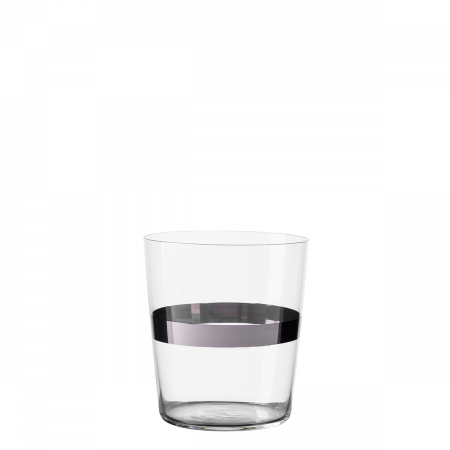 Kozarci Tumblers črto v platinasti barvi 440 ml komplet 6 kosov - 21st Century Glas Lunasol META Glass
