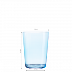 Kozarci Tumbler modri 515 ml komplet 6 kosov – 21st Century Glas Lunasol META Glass
