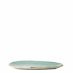 Ovalni krožnik Sand turkizni 25 cm – Gaya