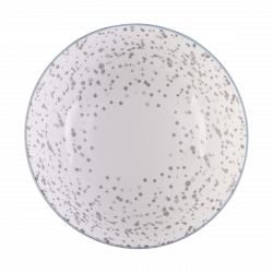 Skleda za kosmiče bela / svetlo-siva 17,8 cm - Basic