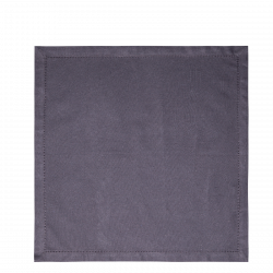 Jekleno sivi bombažni prtički 45 x 45 cm 2 kosa - Basic Ambiente