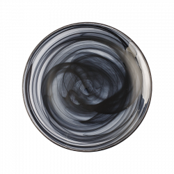 Plitev krožnik črn 21 cm - Elements Glass