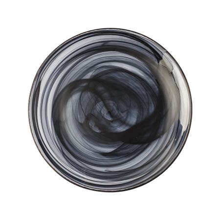 Plitev krožnik črn 21 cm - Elements Glass