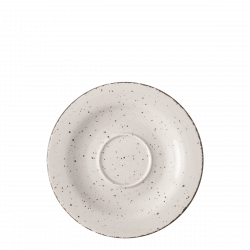 Krožnik za kavno skodelico 15,5 cm - Gaya Atelier sive barve
