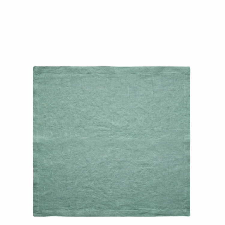 Morsko zeleni laneni prtički 50 x 50 cm 2 kosa - Gaya Ambiente
