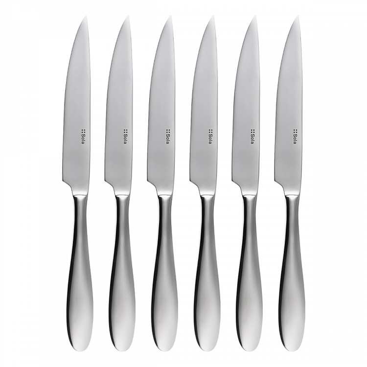 Set 6-ih nožev za zrezke v lesenem bloku – Turin