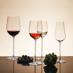 Kozarci za rdeče vino 650 ml komplet 2 kosov - FLOW Glas Platinum Line