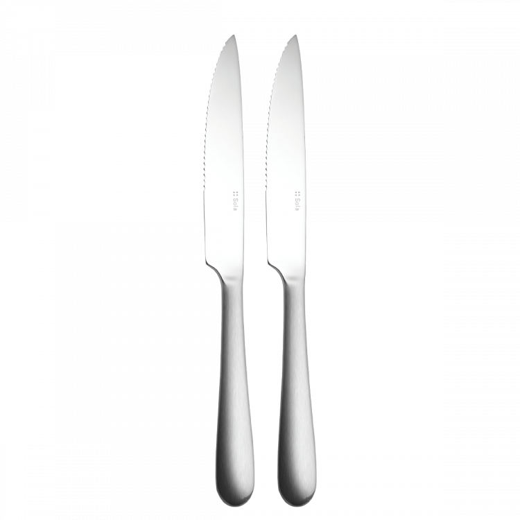 Steak noži 2-delni set – Alpha Stiel mat