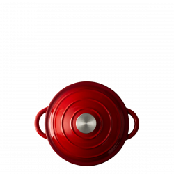 Emajliran litoželezni lonec rdeč ø 20 cm - Jupiter Lunasol