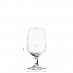 Kozarci na peclju 310 ml set 4 ks - Univers Glas Lunasol META Glass